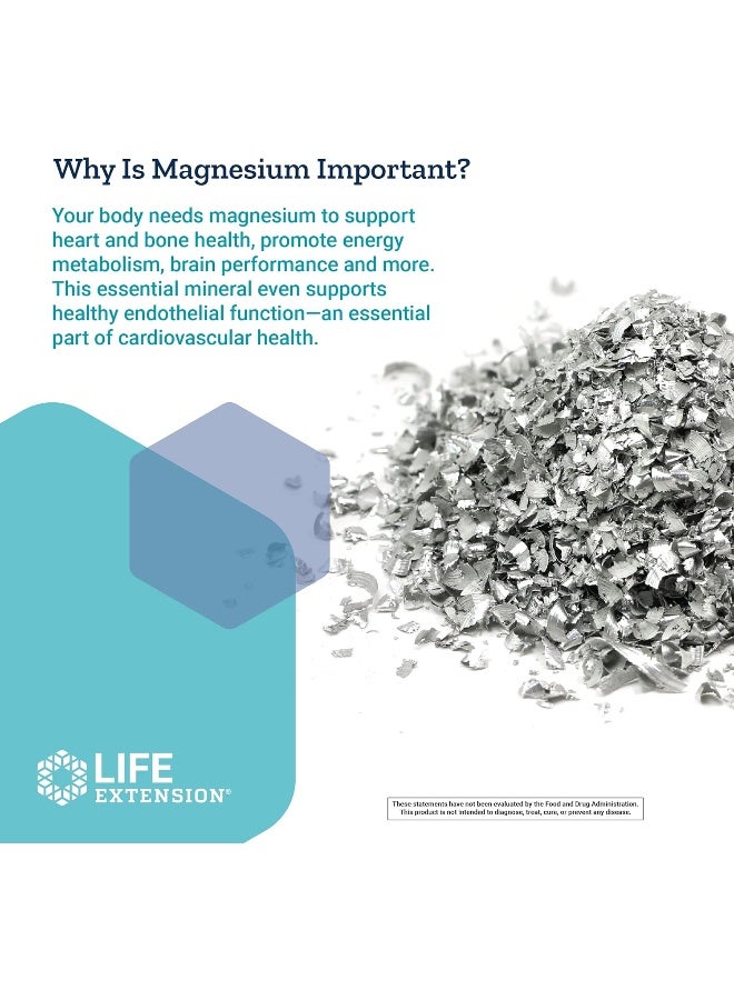 Life Extension Extend-Release Magnesium, 60 Vegetarian Capsules - Image 2