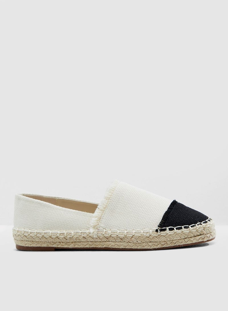 ELLA Colourblock Espadrilles With Fringe Detail - Image 3