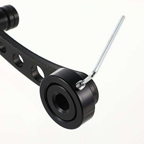 Veemoon 1 Window cranks Set Car Window Handle Aluminum Alloy Window Crank Handle Universal Car Window Handle Replacement Door Accessories- Casement Window Crank Handle Black Window Crank - Image 5