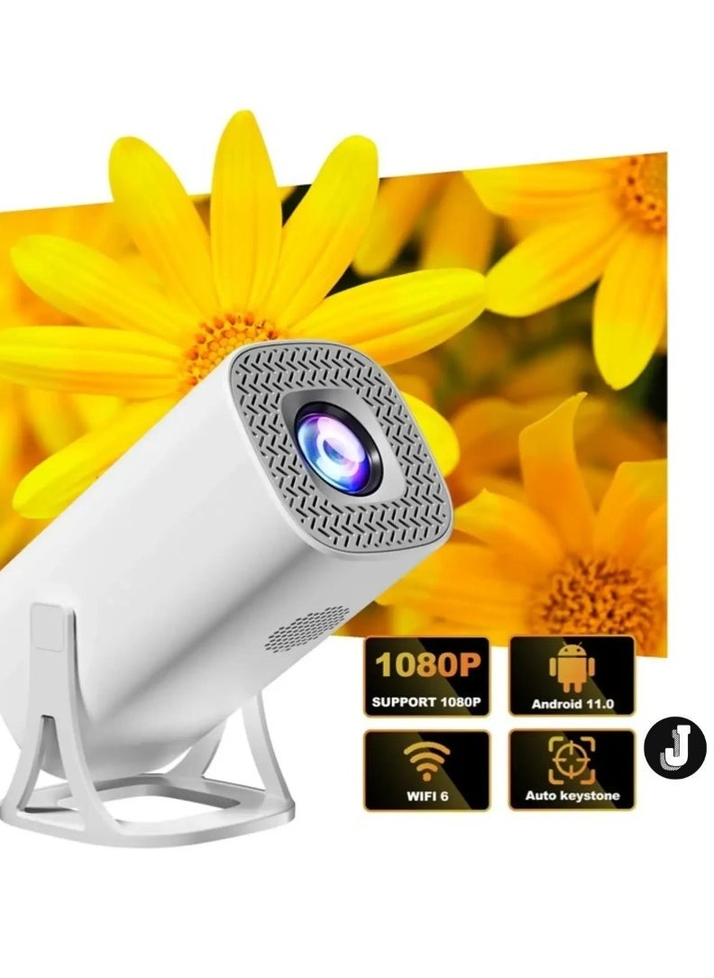 JAJEEK - "S40 Max 2-in-1 Smart Projector & Game Console | Android 11, WiFi 6, 4K HD Video Support, Bluetooth 5.0 | Home Theater Projector - US Plug" - Image 1