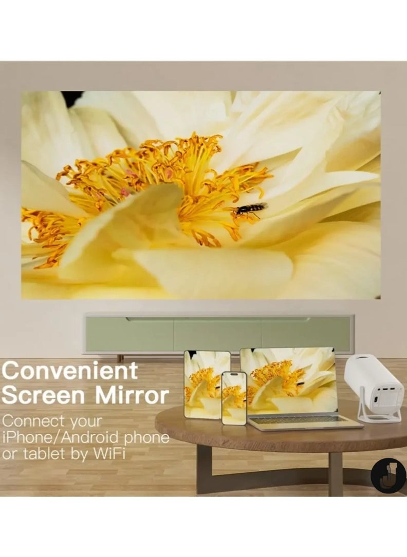 JAJEEK - "S40 Max 2-in-1 Smart Projector & Game Console | Android 11, WiFi 6, 4K HD Video Support, Bluetooth 5.0 | Home Theater Projector - US Plug" - Image 1