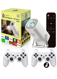 "S40 Max 2-in-1 Smart Projector & Game Console | Android 11, WiFi 6, 4K HD Video Support, Bluetooth 5.0 | Home Theater Projector - US Plug"
