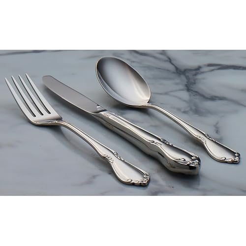 Oneida Chateau Fine Flatware Dinner Forks, Set of 4, 18/10 Stainless Steel, 2610004A - Image 4