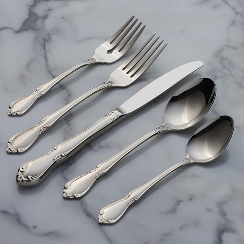 Oneida Chateau Fine Flatware Dinner Forks, Set of 4, 18/10 Stainless Steel, 2610004A - Image 3