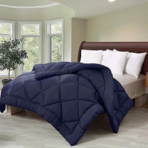 Rajasthan Crafts Microfiber Heavy Winter Single Bed Quilt (Navy Blue, 60x90 Inch, Skin_Friendly) | TC - 400 - Image 3
