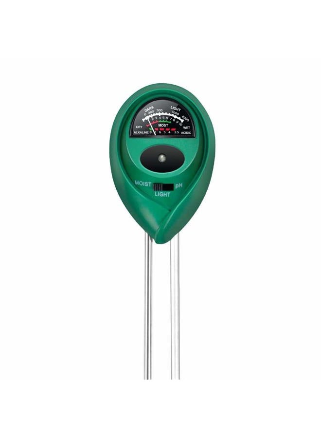 iPower 3-in-1 Soil Test Kit, Soil Moisture/Light/pH Meter for House Plant, Garden, Lawn, Farm, Ideal for Indoor & Outdoor Use - Image 1