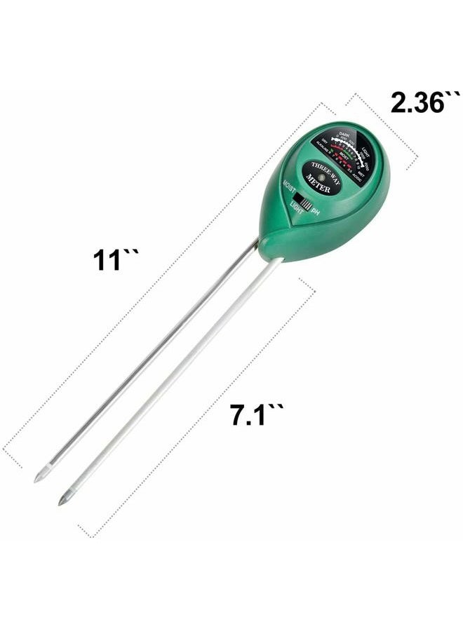 iPower 3-in-1 Soil Test Kit, Soil Moisture/Light/pH Meter for House Plant, Garden, Lawn, Farm, Ideal for Indoor & Outdoor Use - Image 3
