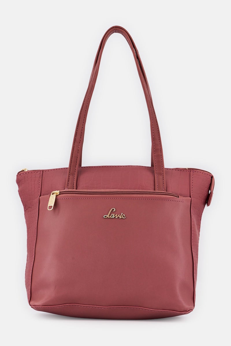 Lavie Women Brand Logo Handbag, Old Rose - Image 1