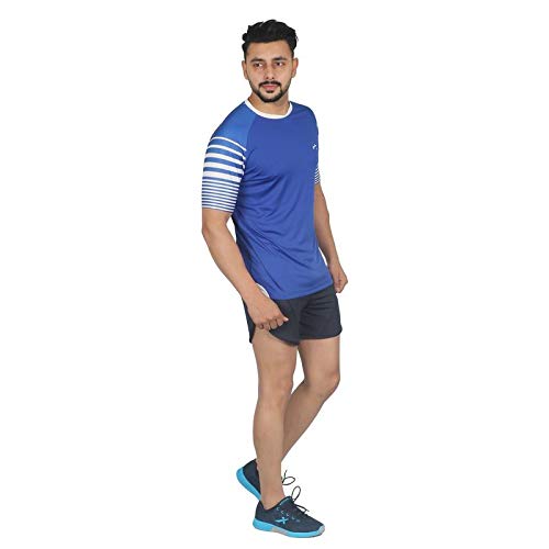 Vector X VTD-054-R (Royal) Men's Round Half Sleeves T-Shirt (XL) - Image 1