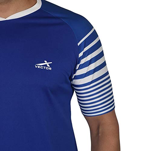Vector X VTD-054-R (Royal) Men's Round Half Sleeves T-Shirt (XL) - Image 3