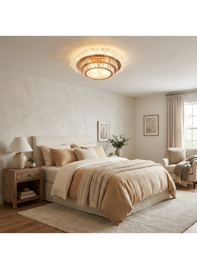DANUBE HOME مصباح سقف إيراني LED - 50 سم أبيض رمادي - Image 2