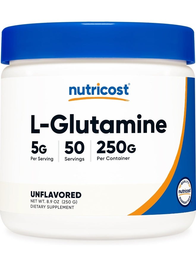 Nutricost L-Glutamine Powder 250 Grams - Image 1