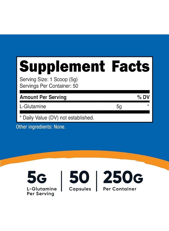 Nutricost L-Glutamine Powder 250 Grams - Image 2