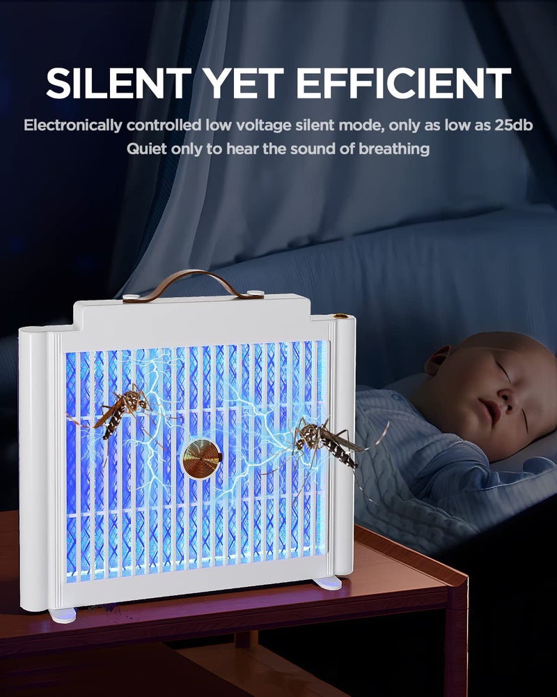AICase 2500V Electric Zapper with Hook and Attractor, Indoor and Outdoor Zapper 1200mAH Rechargeable Mosquito Zapper/Fly Killer/Moth Trap/Insect Killer/Insect Killer/Insect Light - Image 5