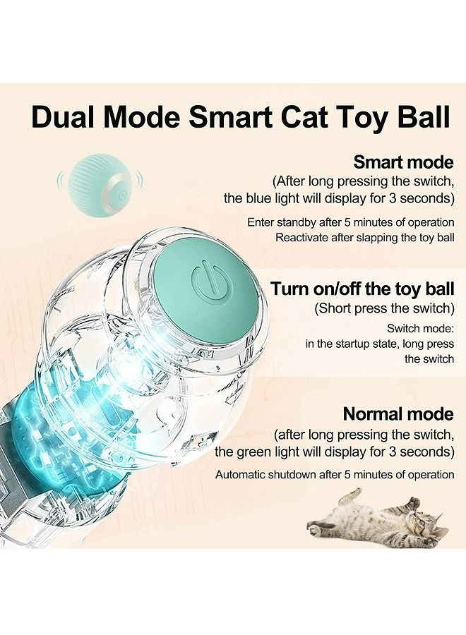 McDou Interactive Cat Ball Toy  Gravity Smart Roller Cat Ball  Cat Toys for Indoor Toys Automatic Pet Exercise Toys Electric Tumbler Cat Toys for Play Cats - Image 3