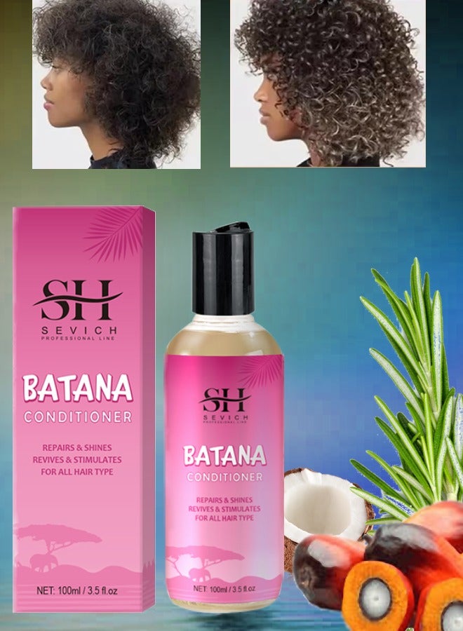 Sevich 100ml Batana Oil Conditioner Natural 100% Raw Batana Oil Hair Care Conditioner Shines Revives Protects from Dryness Moisturizes Restores Hair and Repair Damaged Hair Conditioner - Image 1