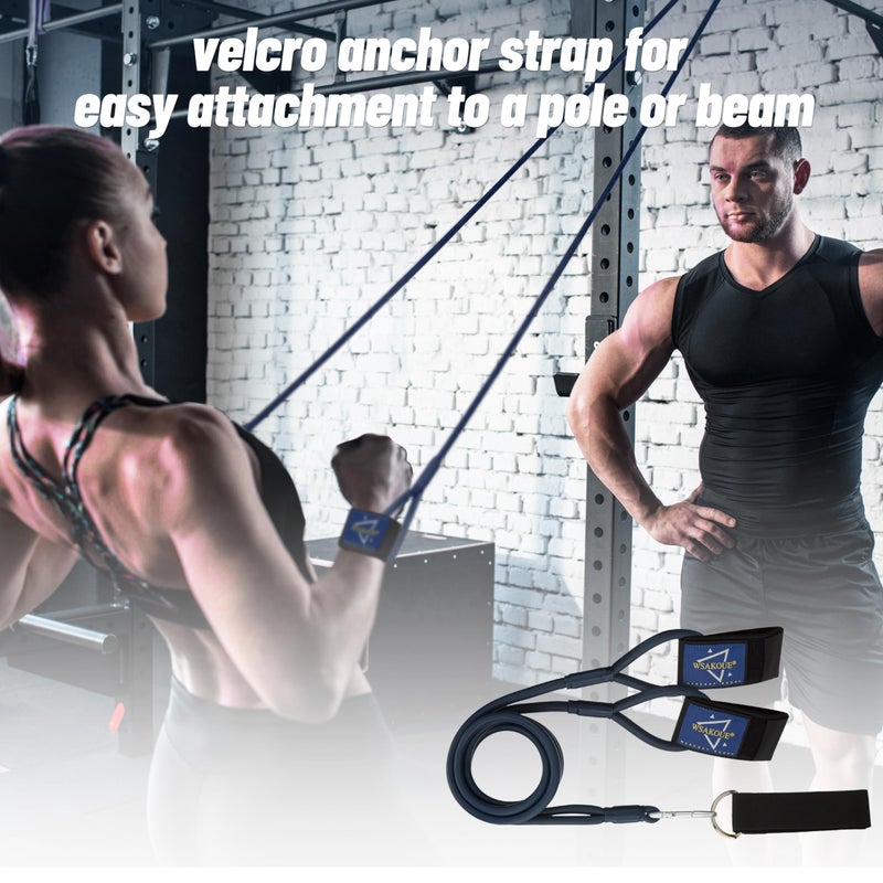 WSAKOUE Baseball Band Resistance Band for Pitchers, Arm Trainer for Throwing Training, 40lb - Blue - Image 5