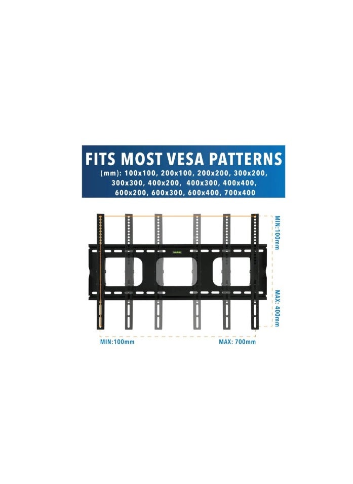 Generic TV Wall Mount Bracket For Samsung Sony Vizio LG Panasonic TCL Element 32 40 42 47 50 55 60 65 Inch TVs VESA 200x200 400x400 600x400, 750x450 Compatible Premium Tilt 175 Lbs Capacity  - Image 4