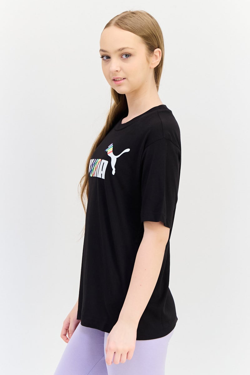 PUMA Women Sportswear Fit Short Sleeves Outdoor T-shirt, Black - Image 2