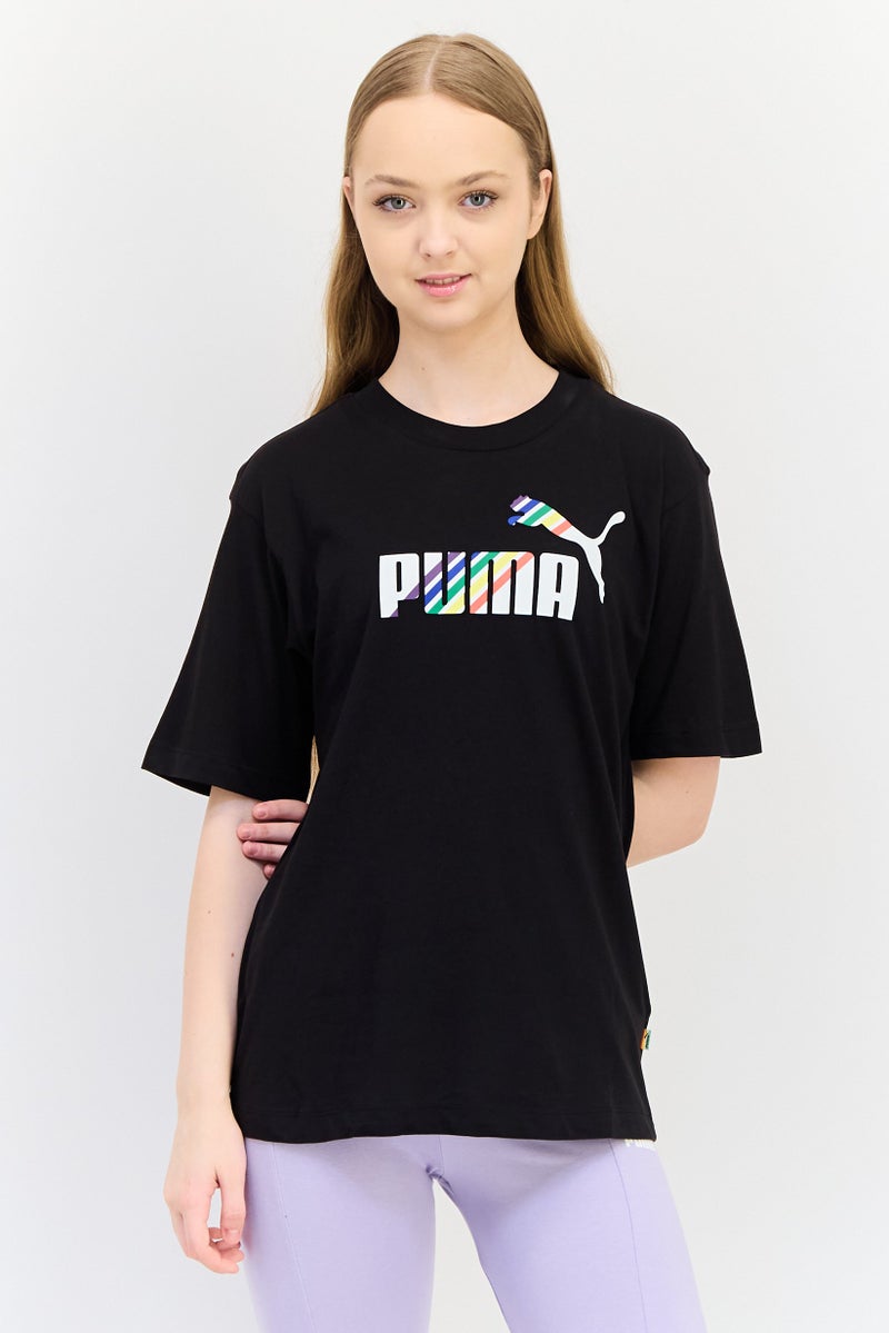 PUMA Women Sportswear Fit Short Sleeves Outdoor T-shirt, Black - Image 1