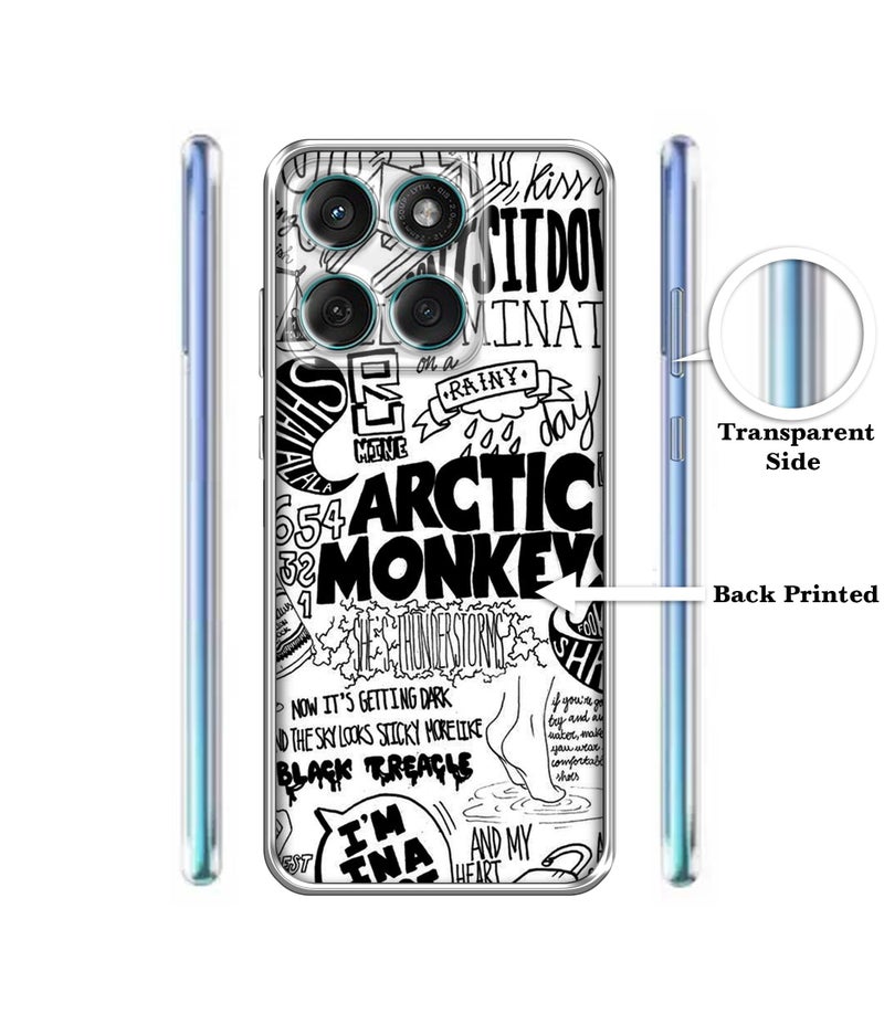 Casotec Arctic Monkeys Pattern Design Printed Silicon Soft TPU Back Case Cover for Motorola Moto Edge 60 5G / Edge 60 Fusion 5G - Image 2