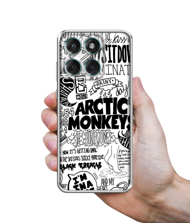 Casotec Arctic Monkeys Pattern Design Printed Silicon Soft TPU Back Case Cover for Motorola Moto Edge 60 5G / Edge 60 Fusion 5G - Image 3