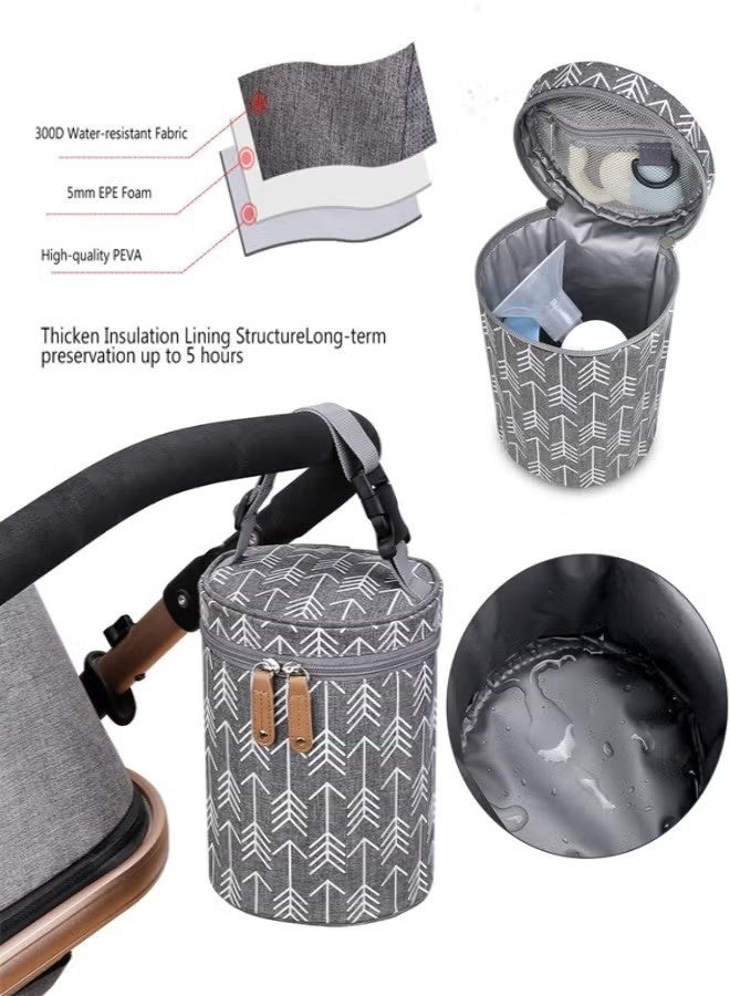 OMEVE Breastmilk Cooler Bag, Insulated Baby Bottle Cooler Tote Bags, Baby Bottle Warmer Cooler Bag, Baby Bottle Bag Great for Nursing Mom Daycare - Image 3