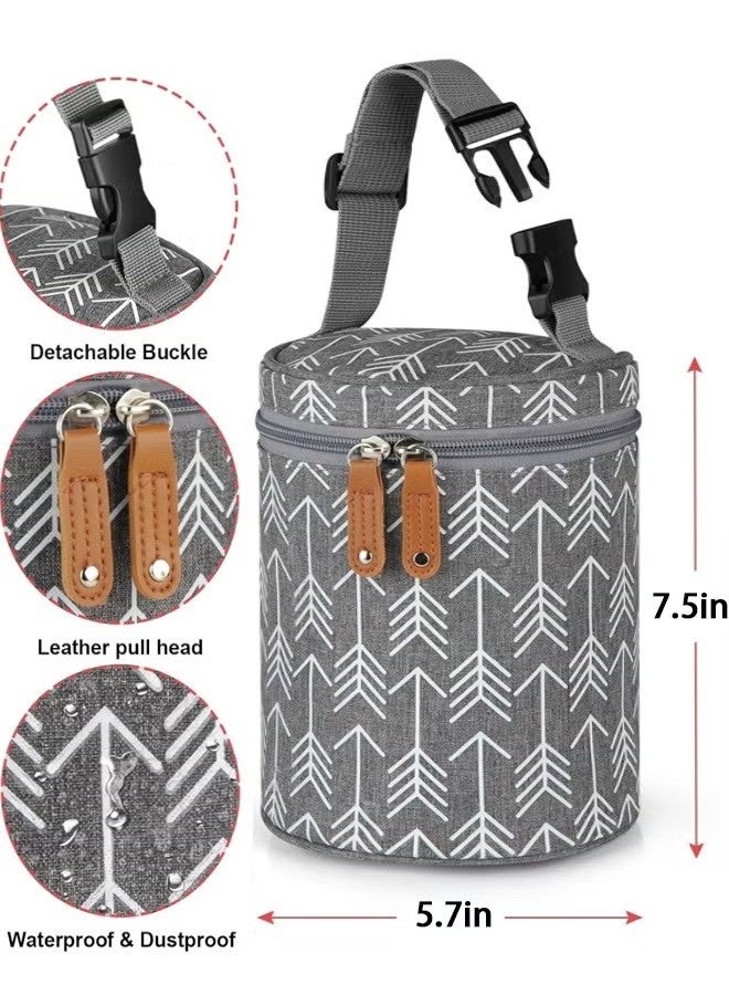 OMEVE Breastmilk Cooler Bag, Insulated Baby Bottle Cooler Tote Bags, Baby Bottle Warmer Cooler Bag, Baby Bottle Bag Great for Nursing Mom Daycare - Image 2