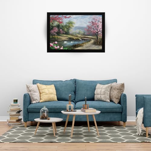Masstone Wall Scenery for Living Room and Bedroom | Nature Painting With Frames 20x14 Inch | Framed Wall Decoration - Image 5