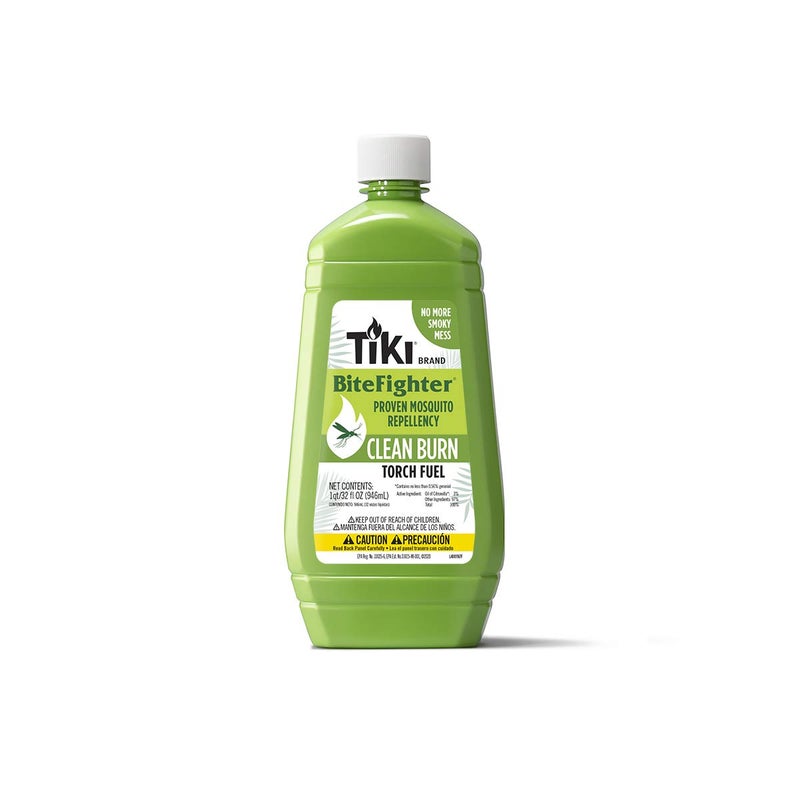 TIKI Brand Clean Burn BiteFighter Mosquito Repellent TIKI Torch Fuel for Outdoors - 32 oz, 1218071 - Image 1