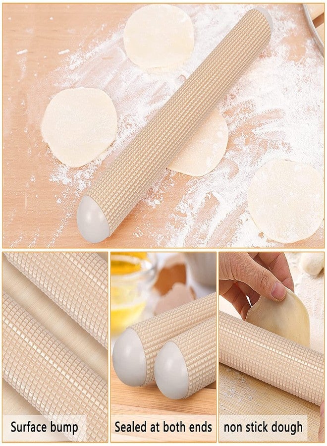 HEXONIQ® Professional Plastic Rolling Pin – Non-Stick Pizza & Dough Roller for Effortless Baking – 10.23” Time-Saving Pastry Tool for Cookies, Crusts & Bread – Food Safe & Durable, Cream, Pack of 1 - Image 5
