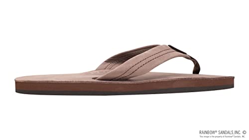 Rainbow Sandals Men's Premier Leather Single Layer with Arch Wide Strap, Expresso, Men's Large / 9.5-10.5 D(M) - Image 4