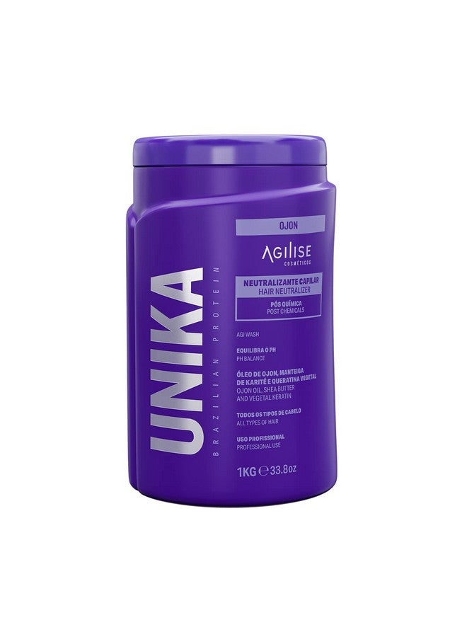 AGILISE COSMETICOS Agilise Unika Hair Neutralizer Hair Mask Post Chemical Repair Treatment For Damaged Hair Or Color Treated Keratin Hair Treatment Hair Products For Women Hair Care Ojon Oil Vegan 33.8Oz/1L - Image 1