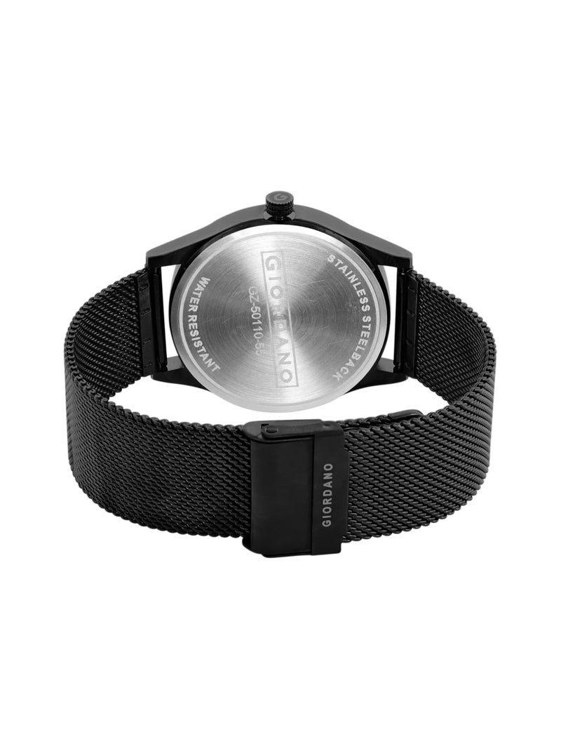 Giordano Analog Watch for Men Stylish Metal Strap| 3 Hands Mechanism with Water Resistant Wrist Watch GZ-50110 - Image 4