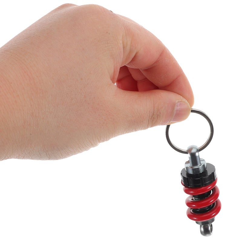 Motorcycle Keychain Shock Absorber Key Portable Keychain for Men Motorcycle Accessories Car Keychain Pendant Spring Key Holder - Image 3