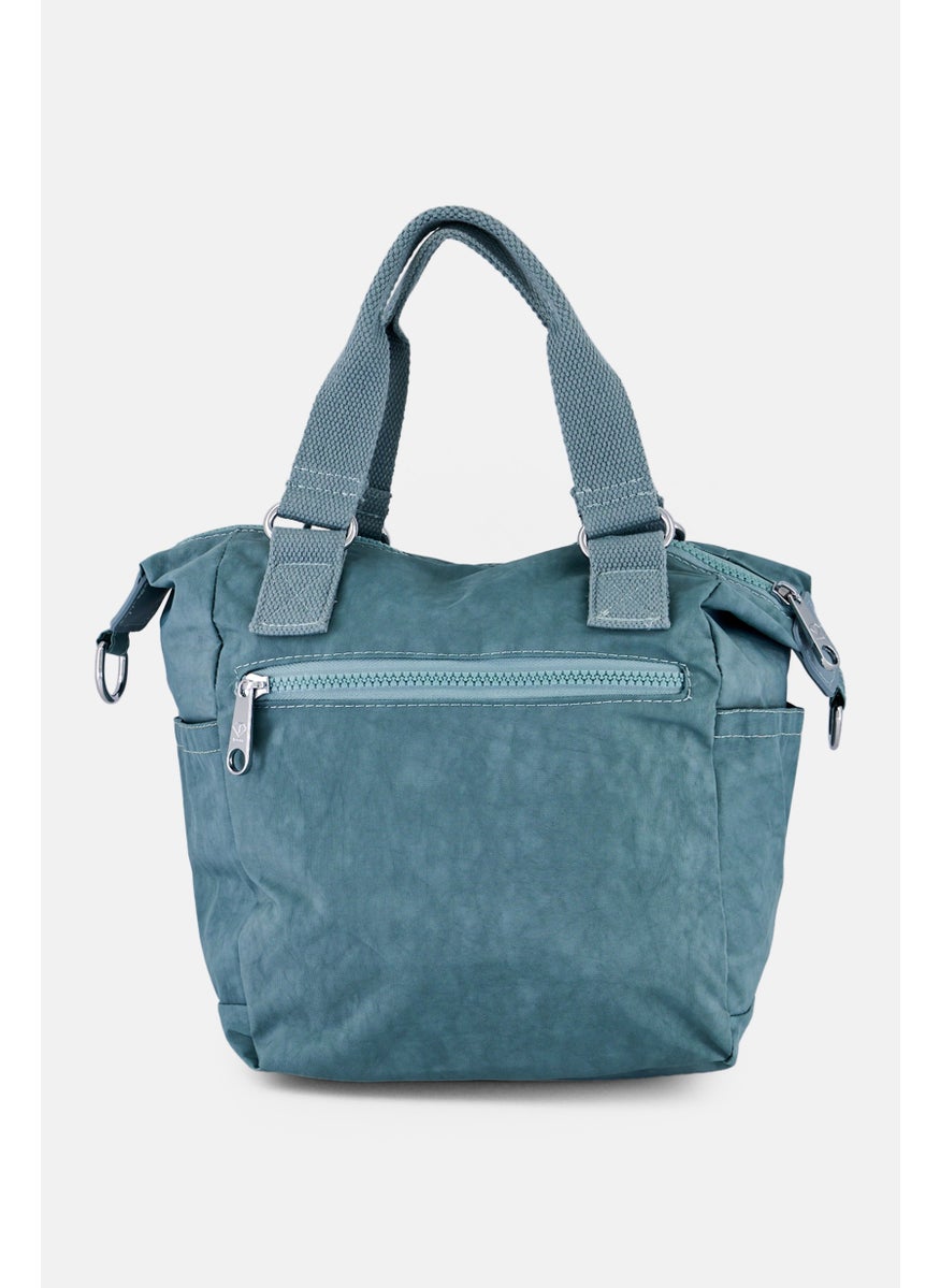 I Love Fashion Women Naomi Brand Logo Handbag, Sage Green  - Image 4