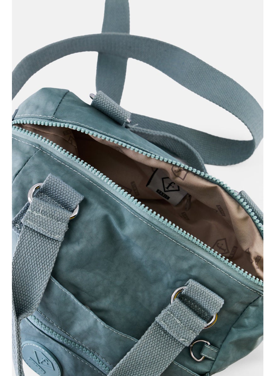 I Love Fashion Women Naomi Brand Logo Handbag, Sage Green  - Image 3