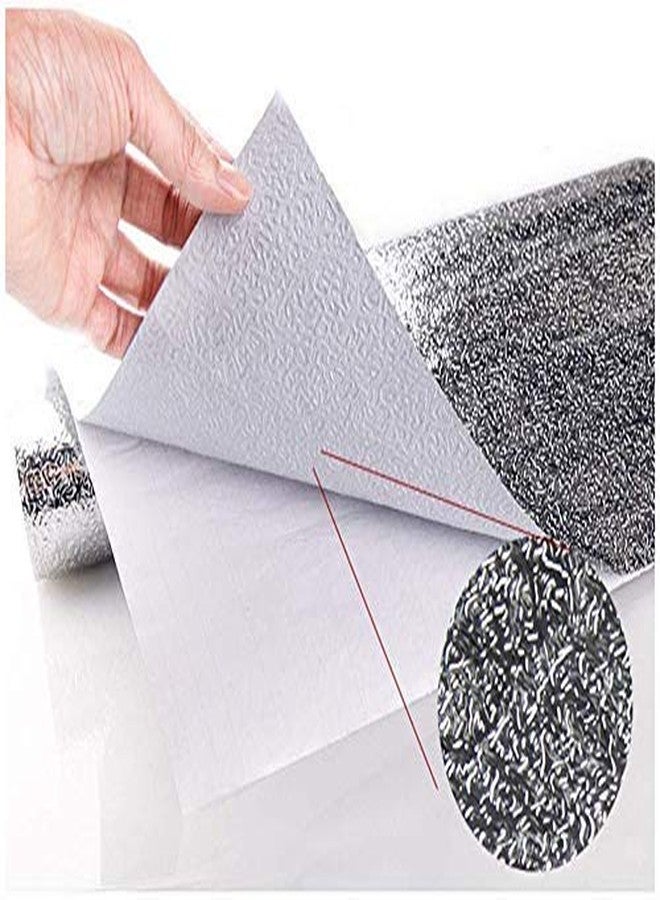 BSBDA Kitchen Oil-Proof Aluminum Foil Sticker Wall Desk Floor Waterproof DIY Home Furniture Decorate Foil Style Wallpaper - Image 3