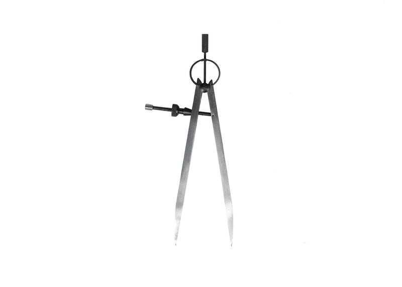 PEC TOOLS Spring Divider Caliper, Solid Nut,Drafting Ruler Tool, Suitable for Woodworking, Metalworking, and Geometric Drawing (3 inches) - Image 1