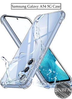 SNBFA Case Cover Compatible with Samsung Galaxy A54 5G, [Sweat-Proof] [Fingerprint-Proof] Shockproof Protective Phone Case for Samsung Galaxy A54 5G, Clear Cover  - Image 1