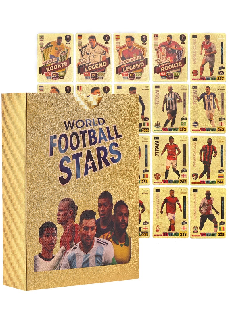 Footballerz - 55 Piece World Football Star Gold Card Kids Toy Collection Set - Image 1
