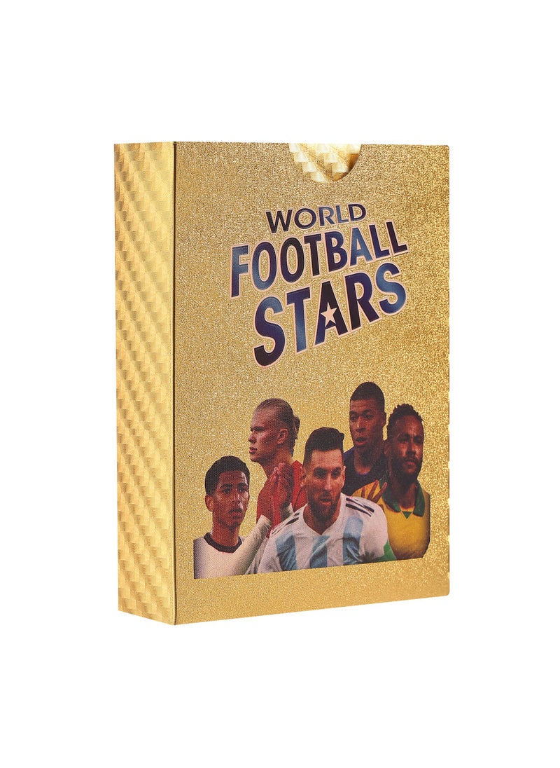 Footballerz - 55 Piece World Football Star Gold Card Kids Toy Collection Set - Image 1