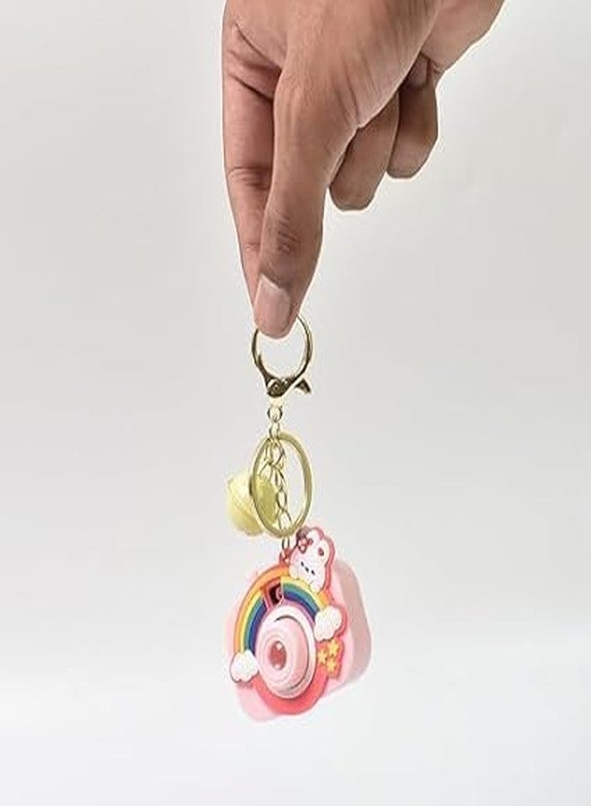 SHOPLUV Cute Cartoon Projection Camera Keychain Keyring For Bags,Car,Bike & Home Many Cartoon Image Slide Show With Push Button Key Chain With Ring Return Gift For Girls,Womens & Boys (Pack Of 1) - Image 2