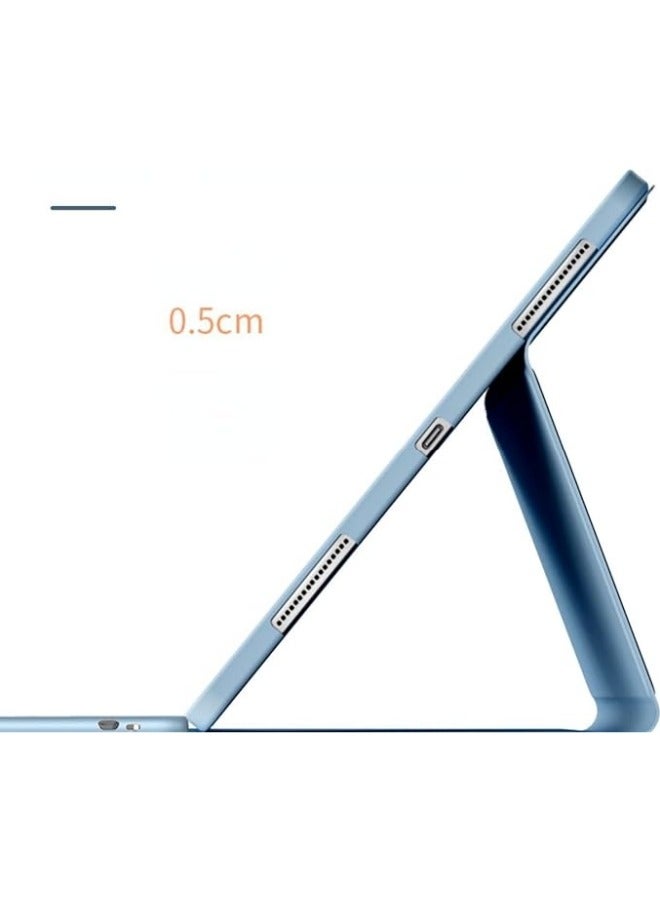 Arabic and English Keyboard Case Compatible with Xiaomi 6/6pro 11 inch Tablet, Detachable Wireless Leather Smart Cover Mouse For - Image 2