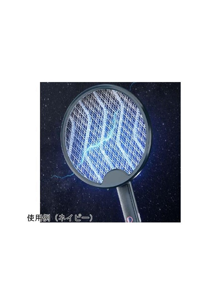 Spaceshoop Electric Fly Swatter Insect Killer, 4-in-1 Electric Mosquito Swatter 3000 V/500 mAh UV Mosquito Lamp, USB Electric Fly Catcher, Insect Trap for Indoor and Outdoor Use  - Image 3