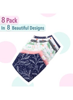 Mr. Pen Mr. Pen- 8 Pack Baby Bibs - Drool, Bandana Bibs for Toddler Boys & Girls  - Image 2