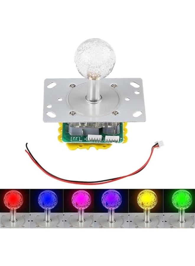 LED Colorful Illuminated Joystick, Games DIY Kit Long Handle Joystick for Gaming Cabinet on Kit - Image 1