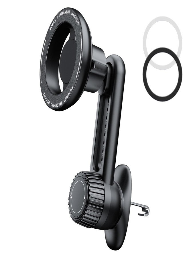 Tryone Fits Magsafe Car Mount for Phone：[Never Blocking] Magnetic Air Vent iPhone Holder [20 Powerful Magnets] Compatible iPhone 15 14 13 12 Pro Plus Max Mini & MagSafe Case & All Smart Phone - Image 1