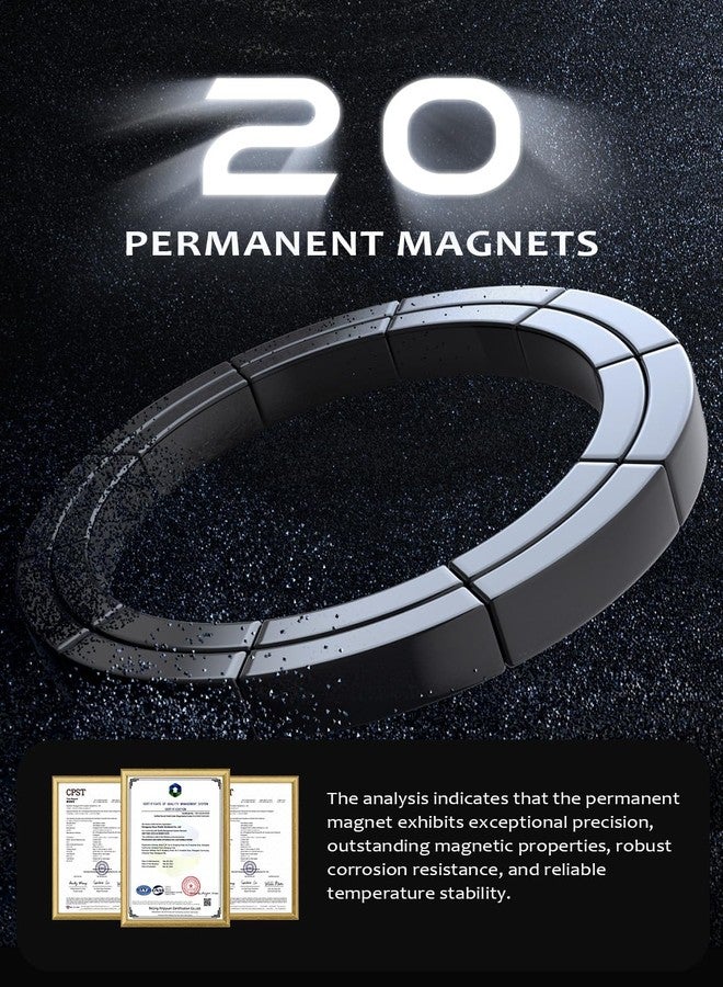 Tryone Fits Magsafe Car Mount for Phone：[Never Blocking] Magnetic Air Vent iPhone Holder [20 Powerful Magnets] Compatible iPhone 15 14 13 12 Pro Plus Max Mini & MagSafe Case & All Smart Phone - Image 3