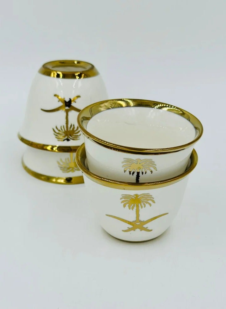 Seven and Palm Kingdom Coffee Cups, 12 Pieces  - Image 1